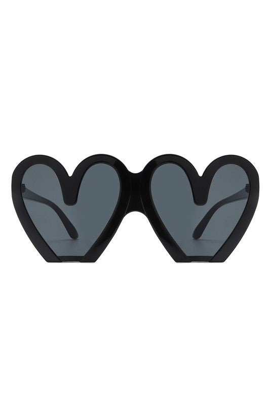 Heart Shaped Oversized Party Fashion Sunglasses