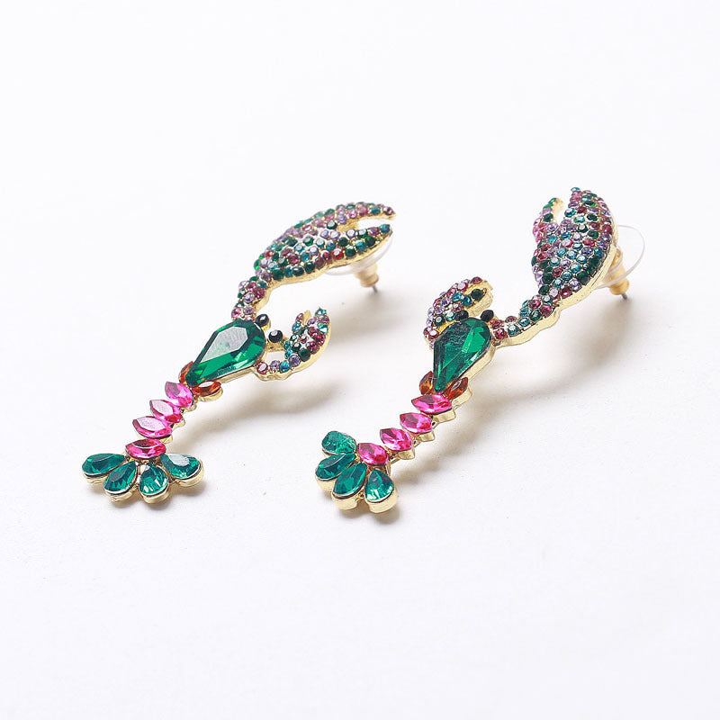 Temperament Lobster Shape Long Earrings Earrings