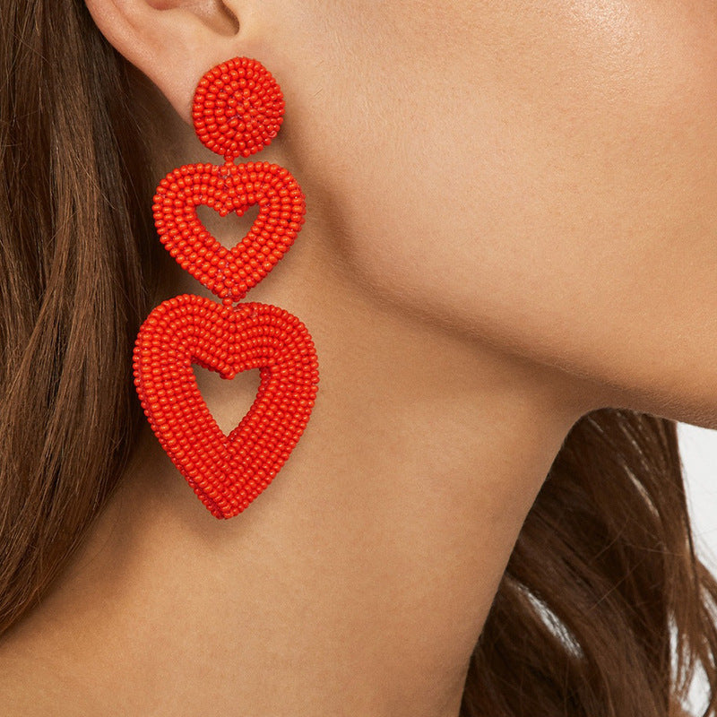 Heart-Shaped Niche Earrings