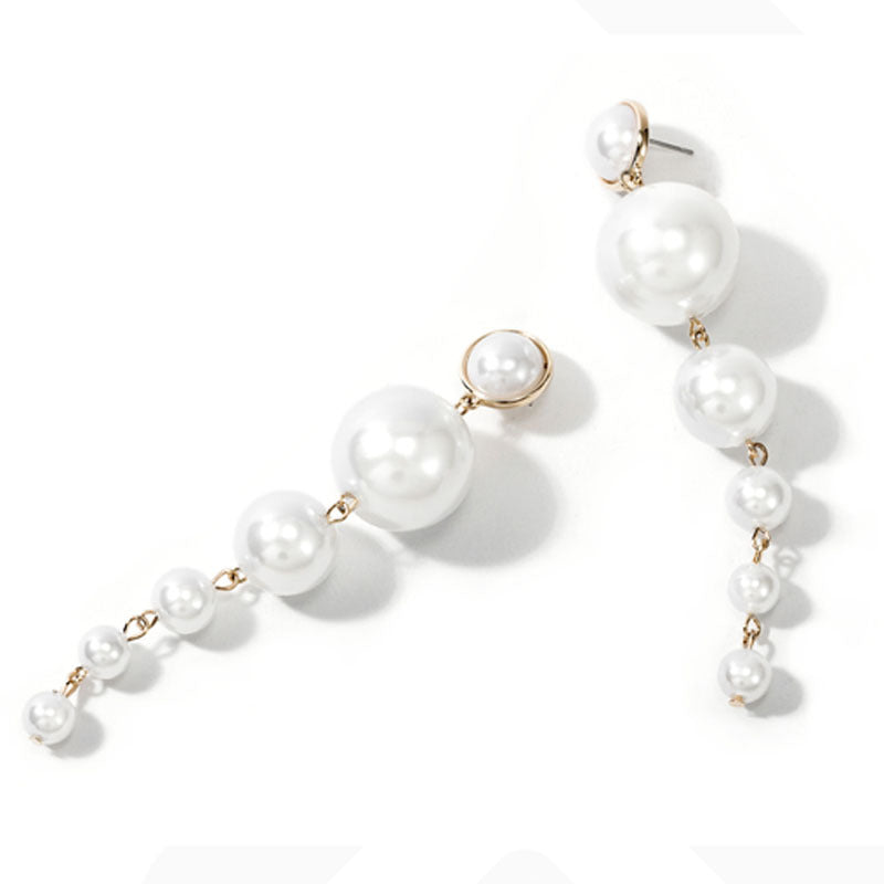 Exaggerated Pearl Temperament Earrings