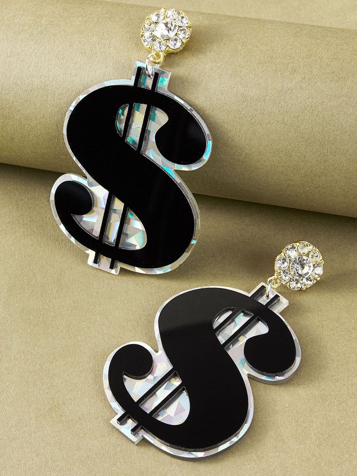 Black Big Fashion Personality Earrings