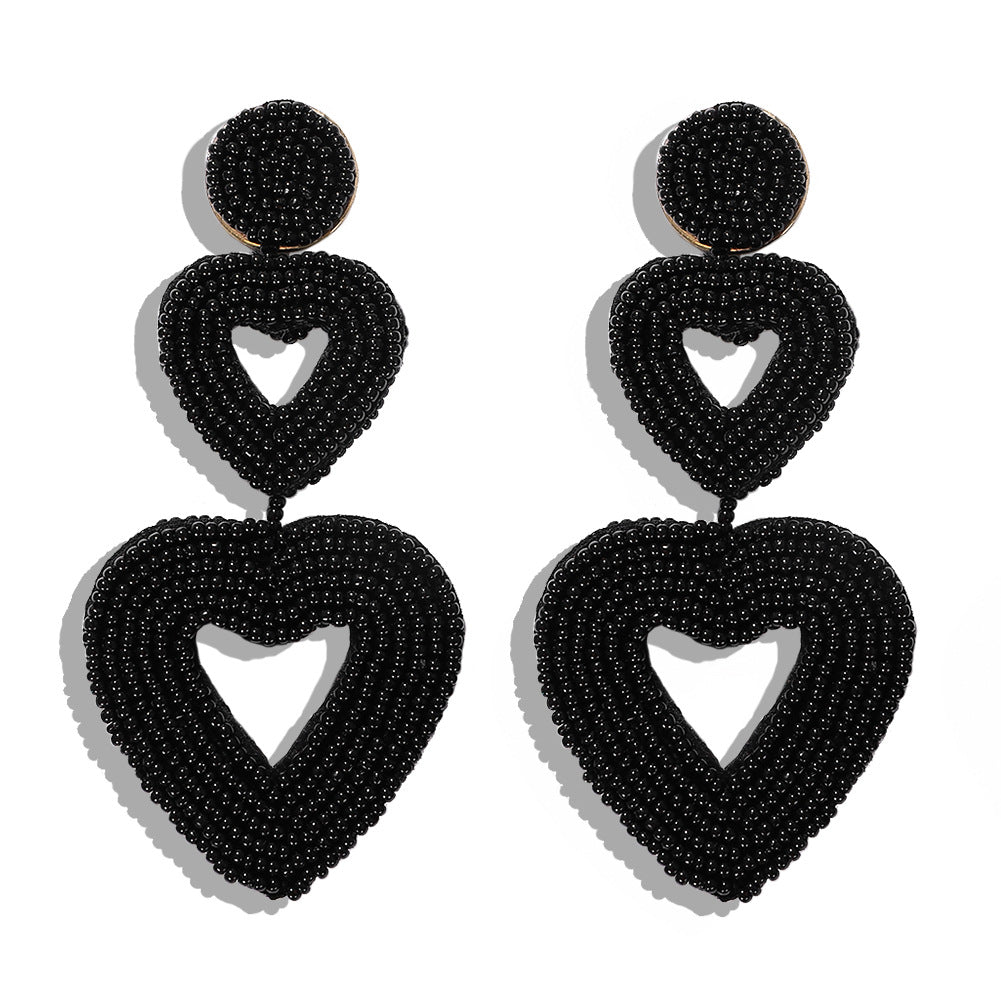 Heart-Shaped Niche Earrings