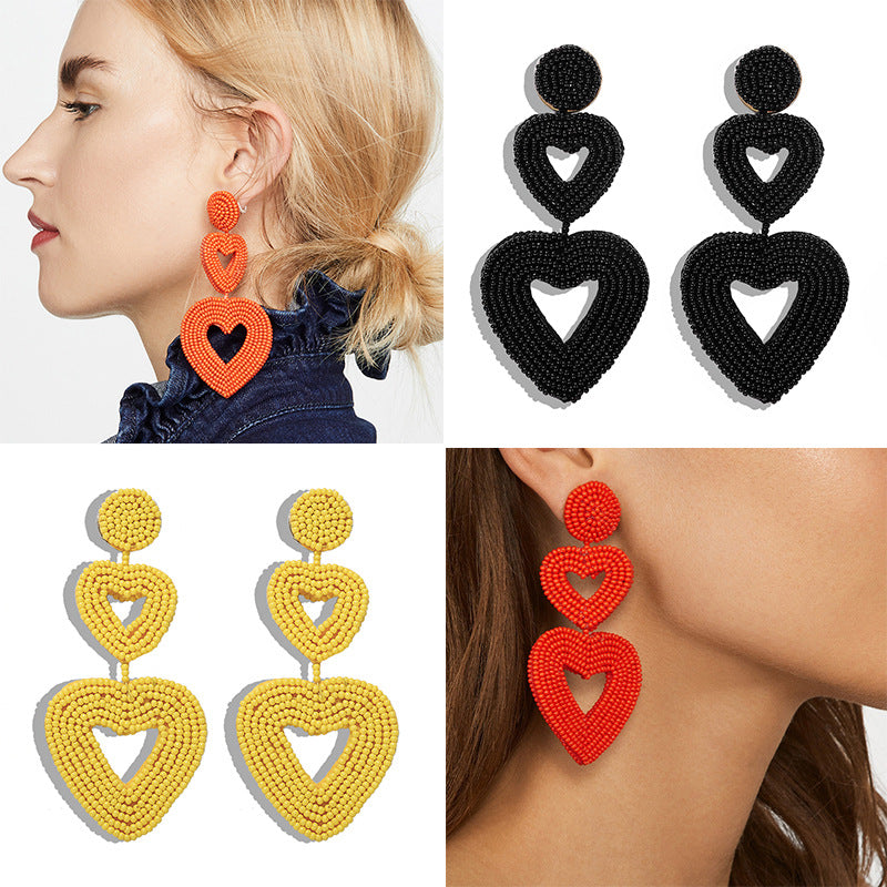 Heart-Shaped Niche Earrings