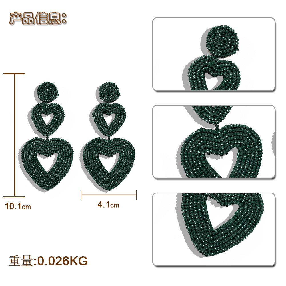 Heart-Shaped Niche Earrings