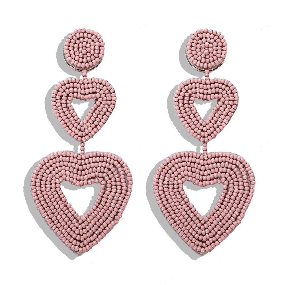 Heart-Shaped Niche Earrings