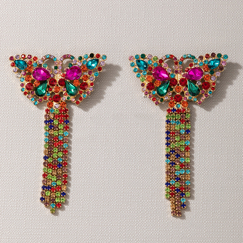 Kelly - Butterfly Tassel Earrings