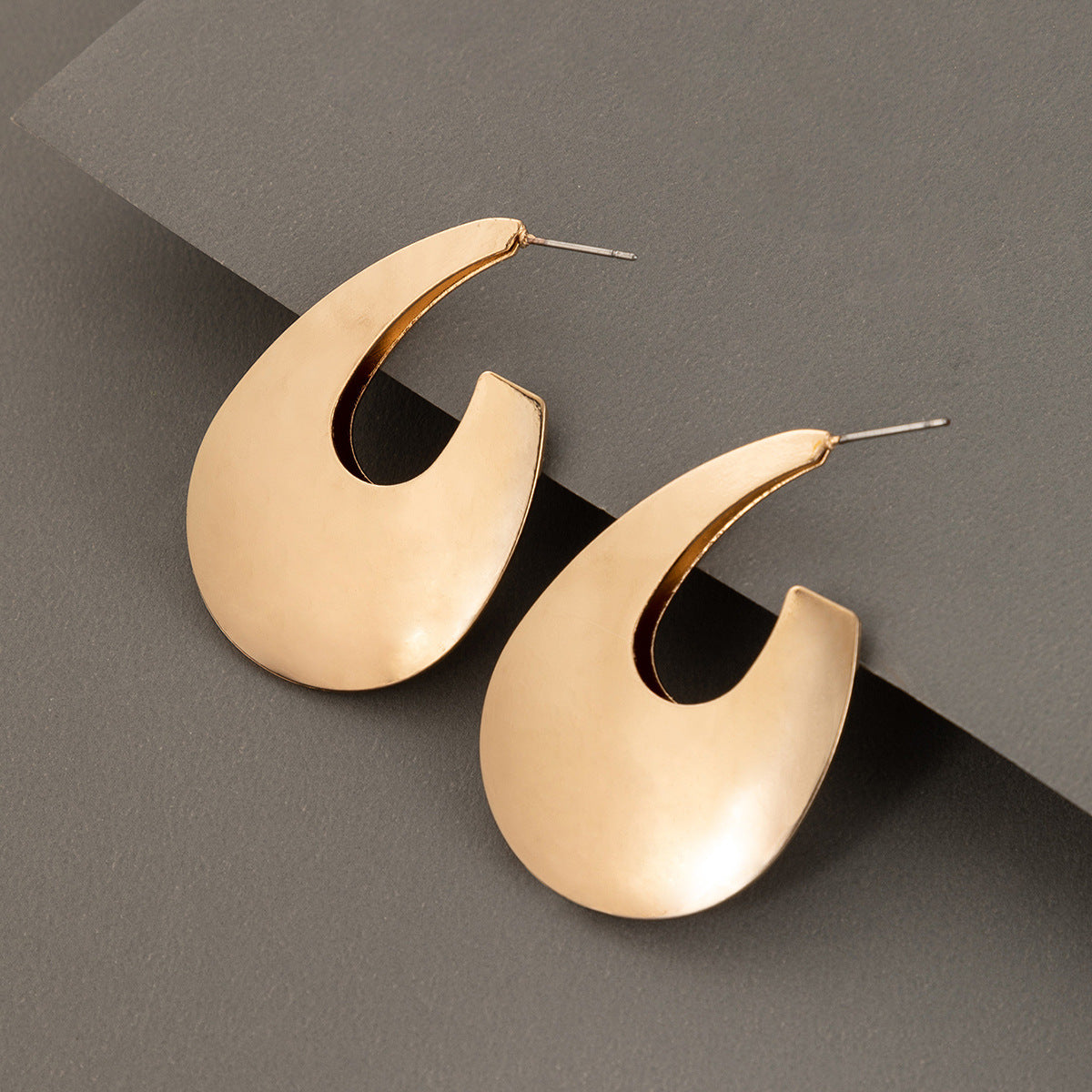 Exaggerated Oversized Fan-shaped Earrings