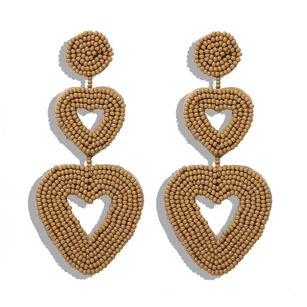 Heart-Shaped Niche Earrings