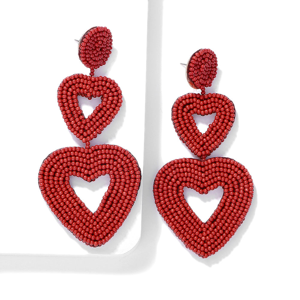 Heart-Shaped Niche Earrings