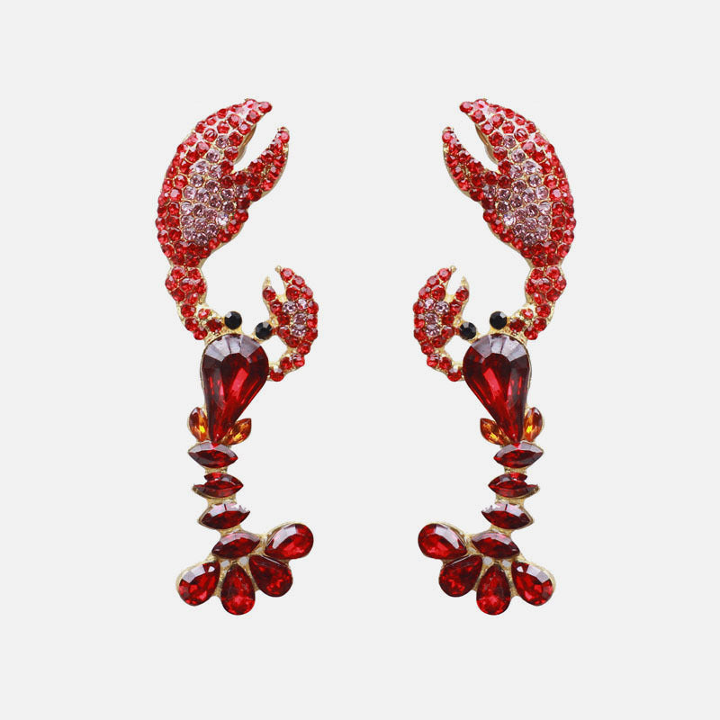 Temperament Lobster Shape Long Earrings Earrings