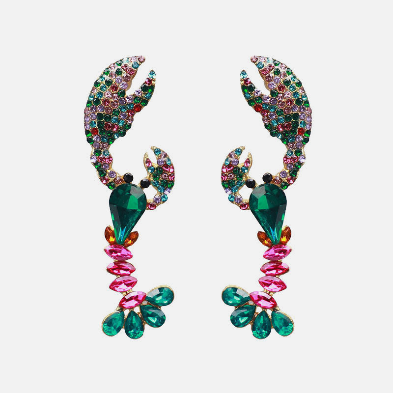 Temperament Lobster Shape Long Earrings Earrings